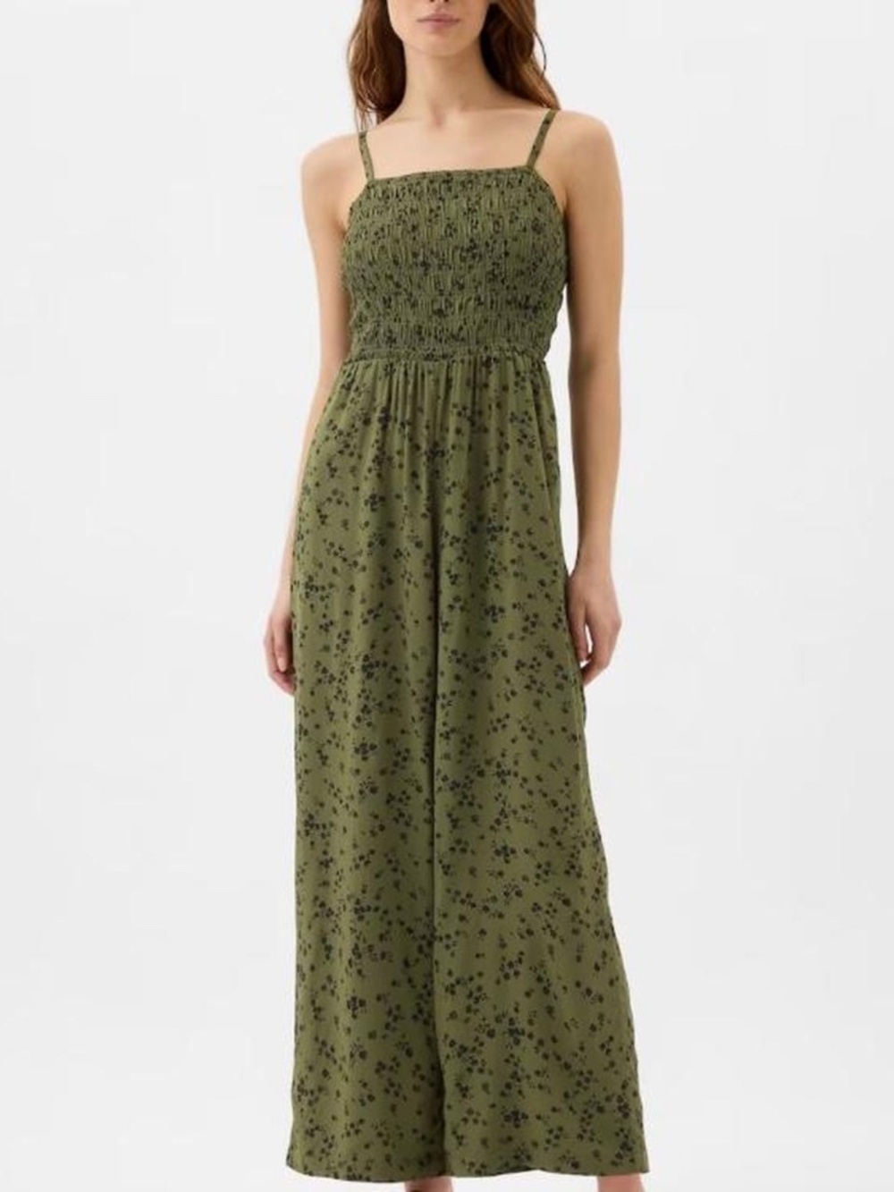 GAP olive green wide-leg jumpsuit - Size L